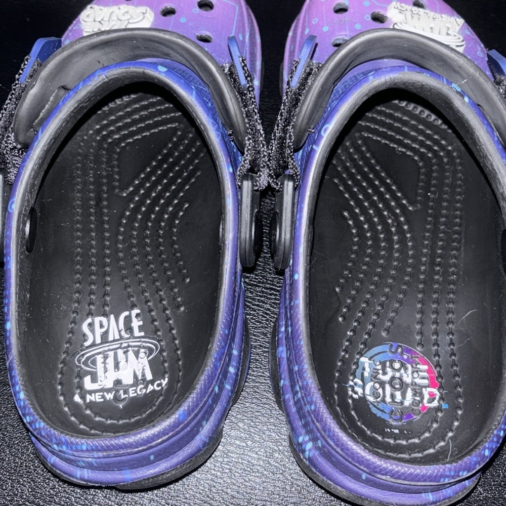 CROCS Kids Space Jam Blue and Purple Sandals - Picture 6 of 6